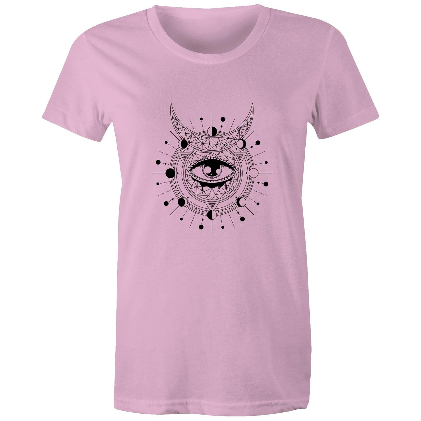 Women's Earthfolk T shirt - Divination - The Crescent Moon