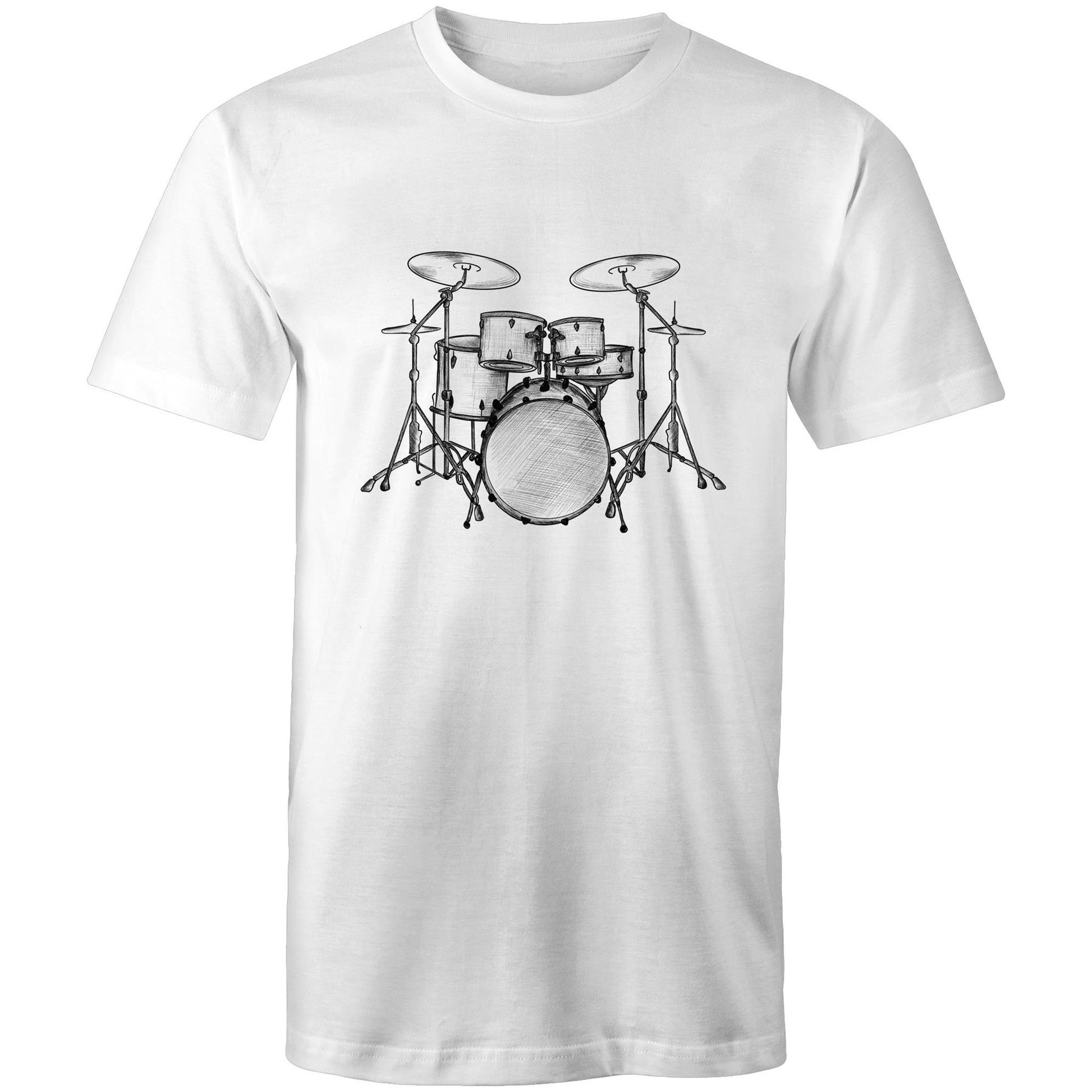Men's Earthfolk T shirt - Vintage Drum Kit - The Crescent Moon