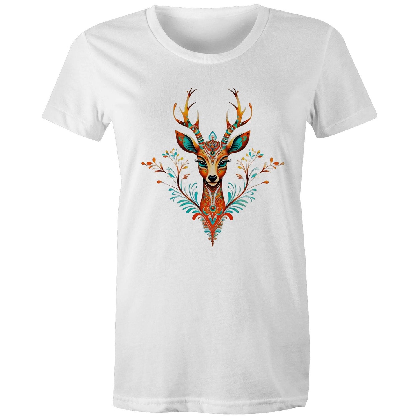Women's Earthfolk T shirt - Spirit Animal - The Crescent Moon