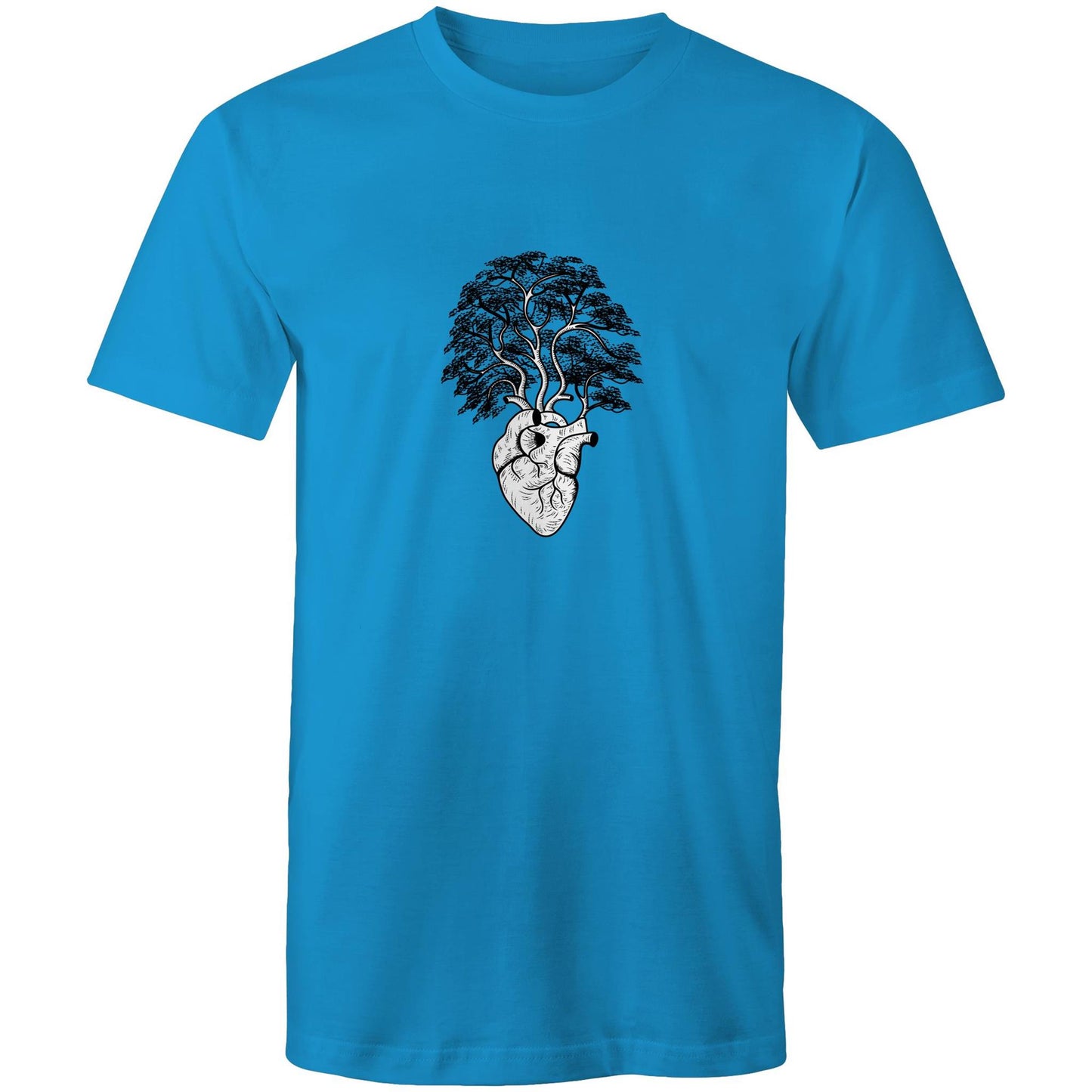 Earthfolk Printed T shirt - Mens Relaxed Fit - Grow a Heart