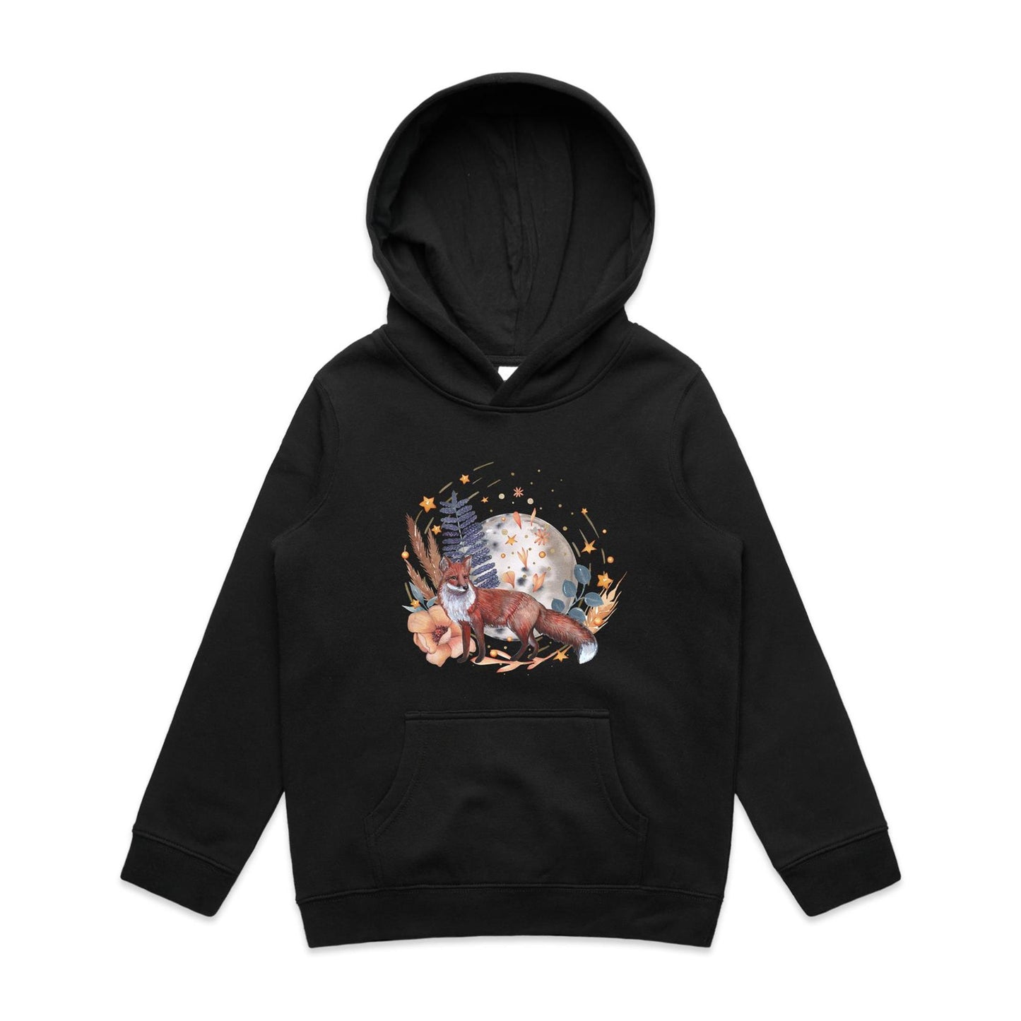 Kid's Earthfolk Hoodie - Water Fox