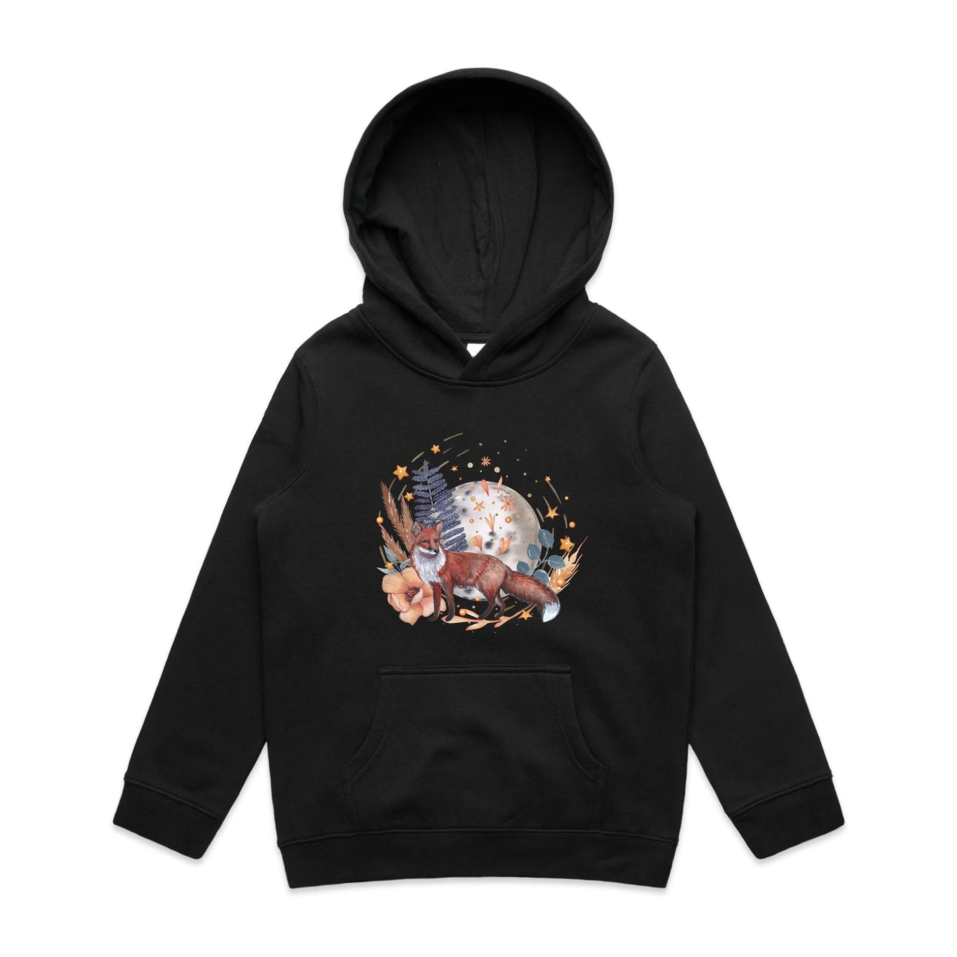 Kid's Earthfolk Hoodie - Water Fox - The Crescent Moon