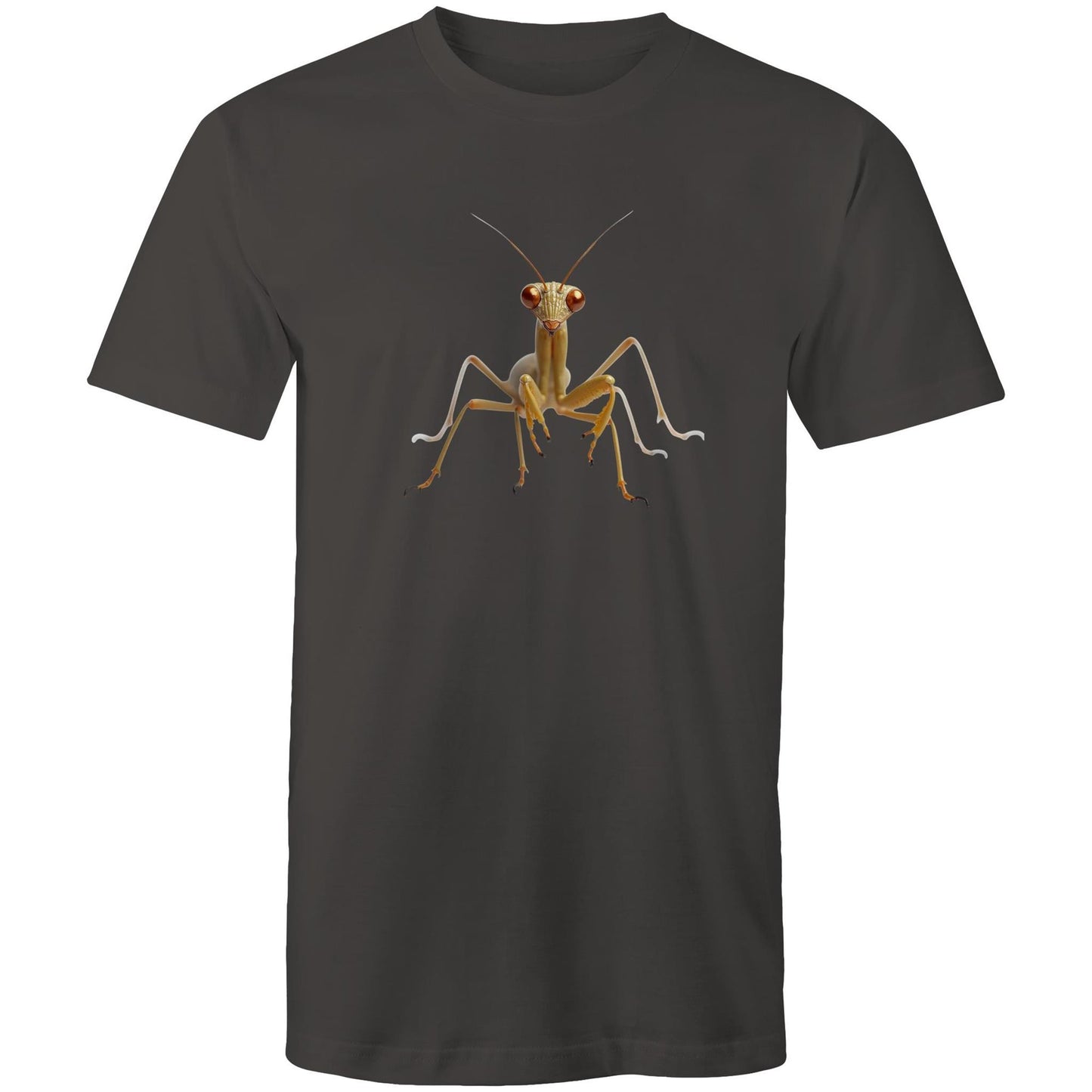 Men's Earthfolk Printed T shirt - Praying Mantis - The Crescent Moon