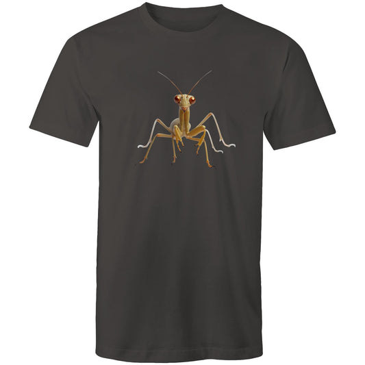Men's Earthfolk Printed T shirt - Praying Mantis - The Crescent Moon