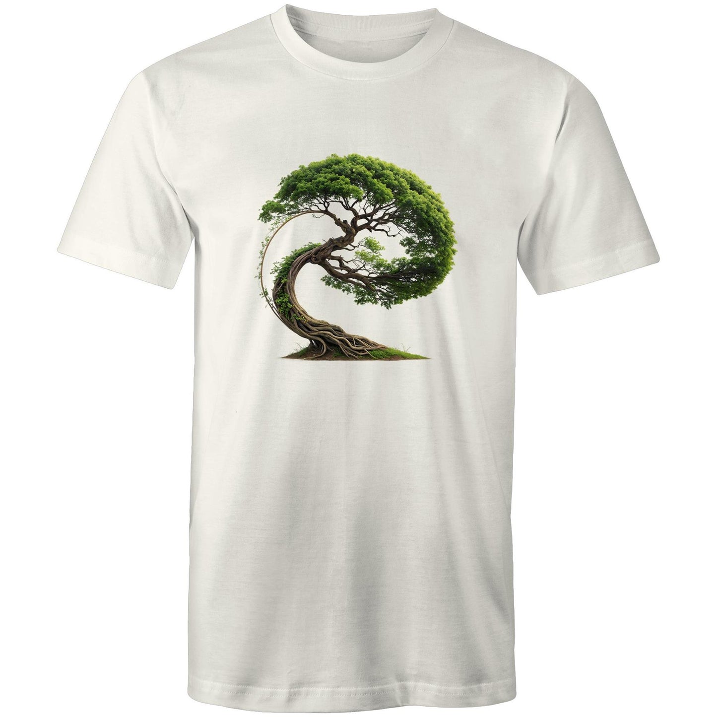 Men's Earthfolk T shirt - Swept in Motion - The Crescent Moon