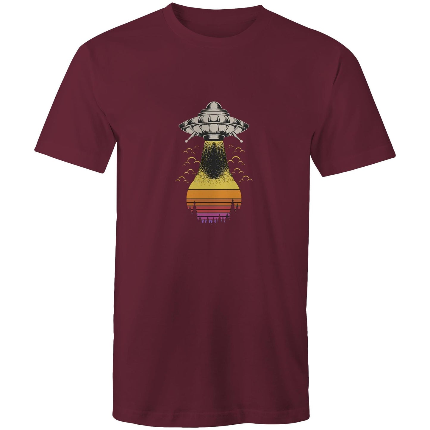 Men's Earthfolk Printed T shirt - Alien Summer - The Crescent Moon