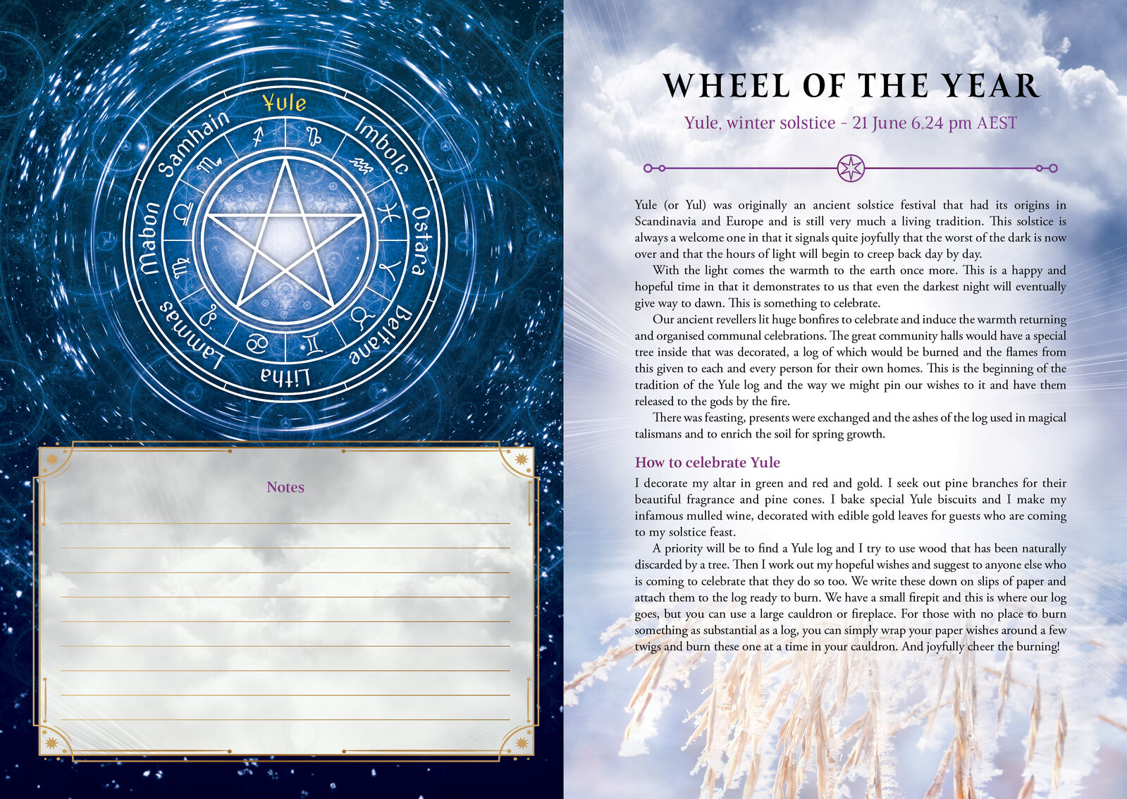2026 Lunar Seasonal Diary - Southern Hemisphere - The Crescent Moon