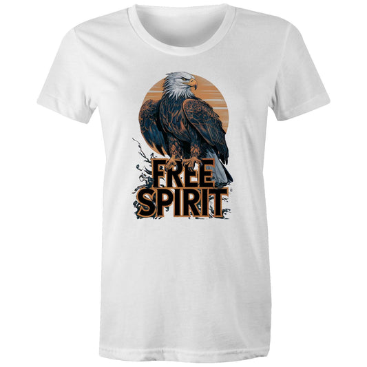 Womens Earthfolk T shirt - Free Spirit - The Crescent Moon