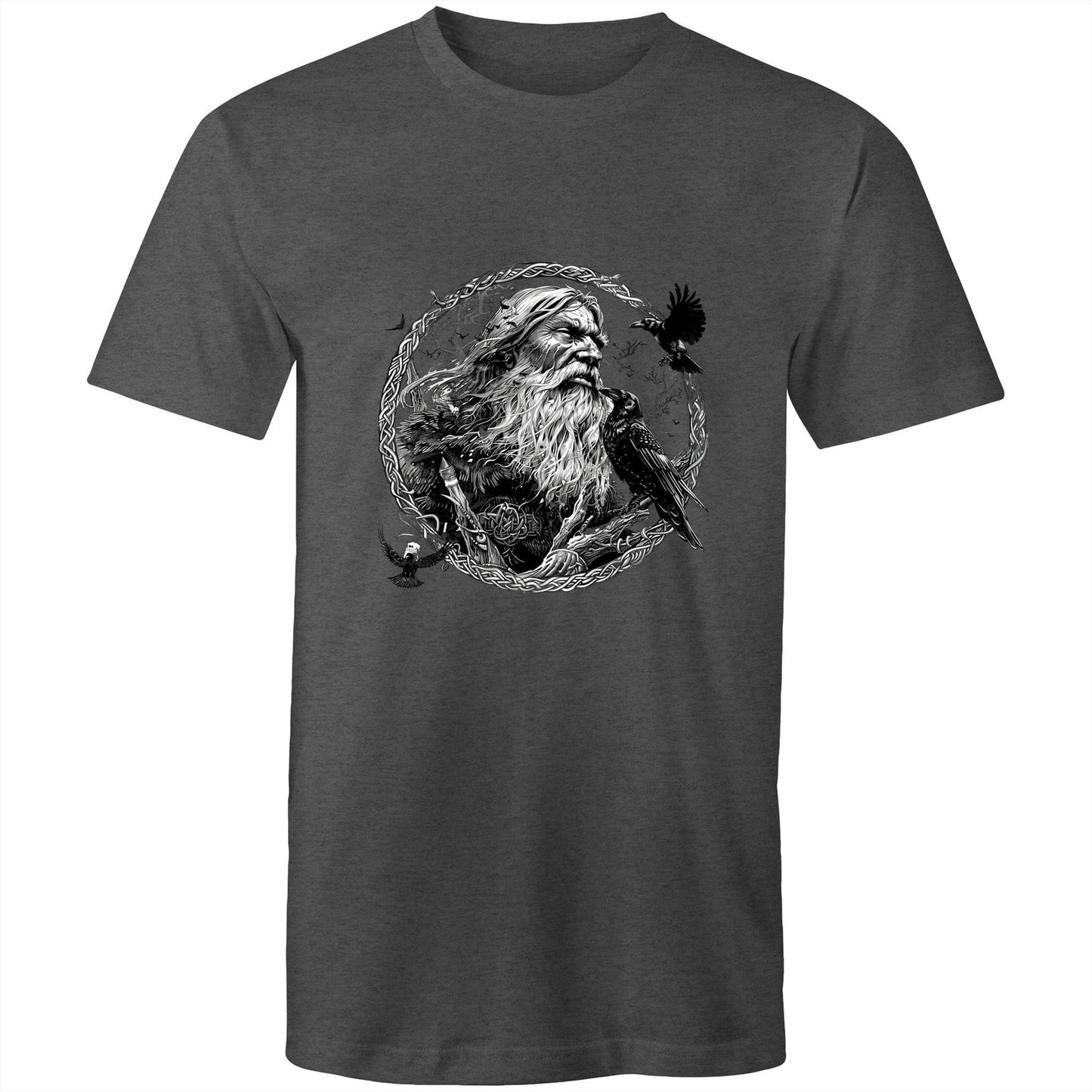Earthfolk Printed T shirt - Mens Relaxed Fit - Odin - The Crescent Moon