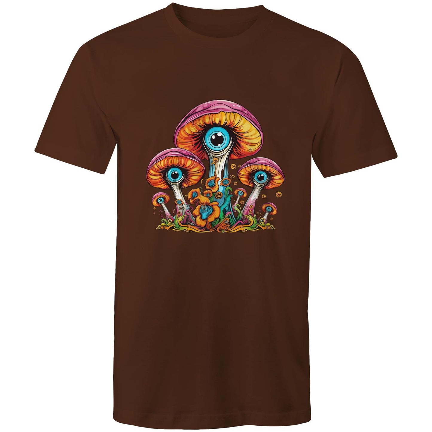 Men's Earthfolk T shirt - Psychedelic Mushroom - The Crescent Moon