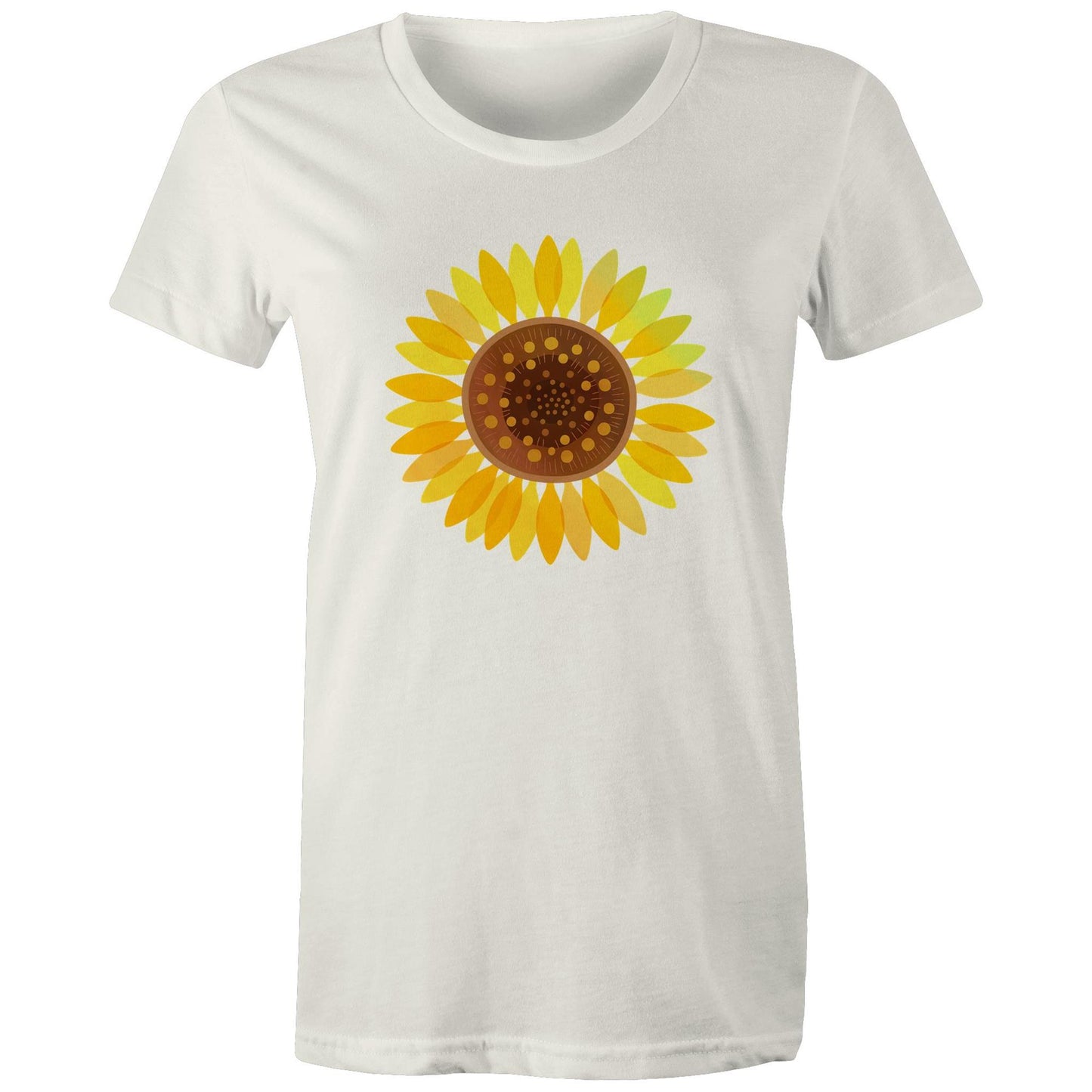 Women's Earthfolk T shirt - Sunflower - The Crescent Moon