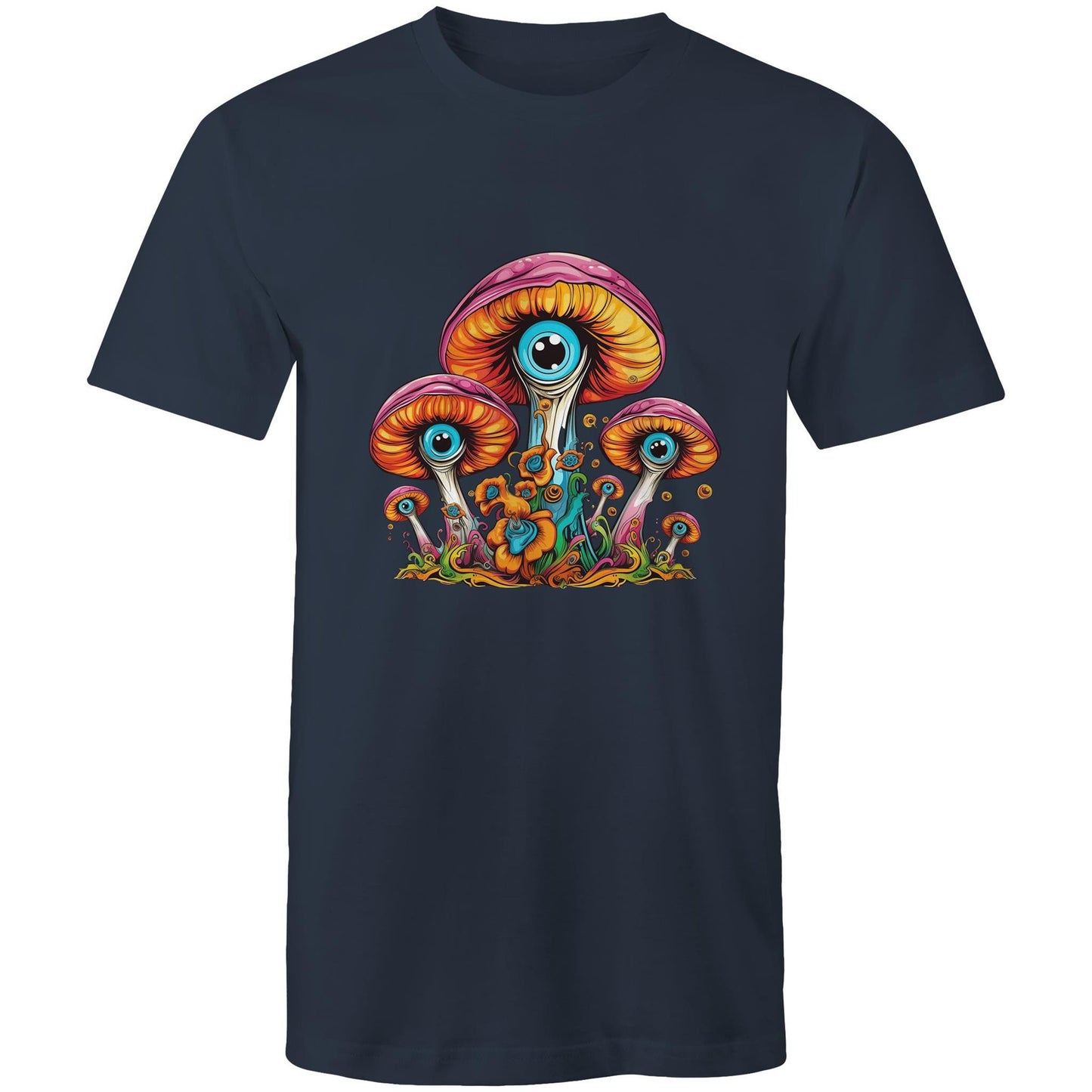 Men's Earthfolk T shirt - Psychedelic Mushroom - The Crescent Moon