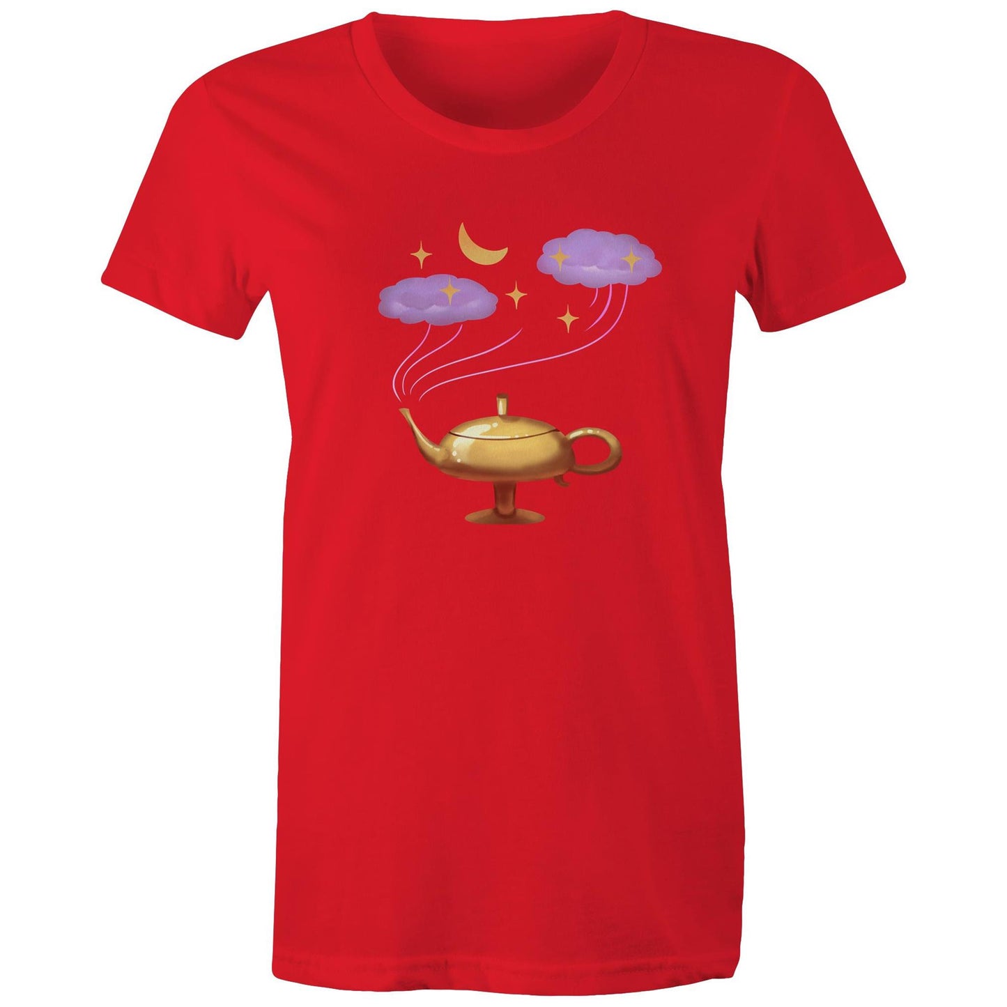 Women's Earthfolk T shirt - 3 Wishes - The Crescent Moon