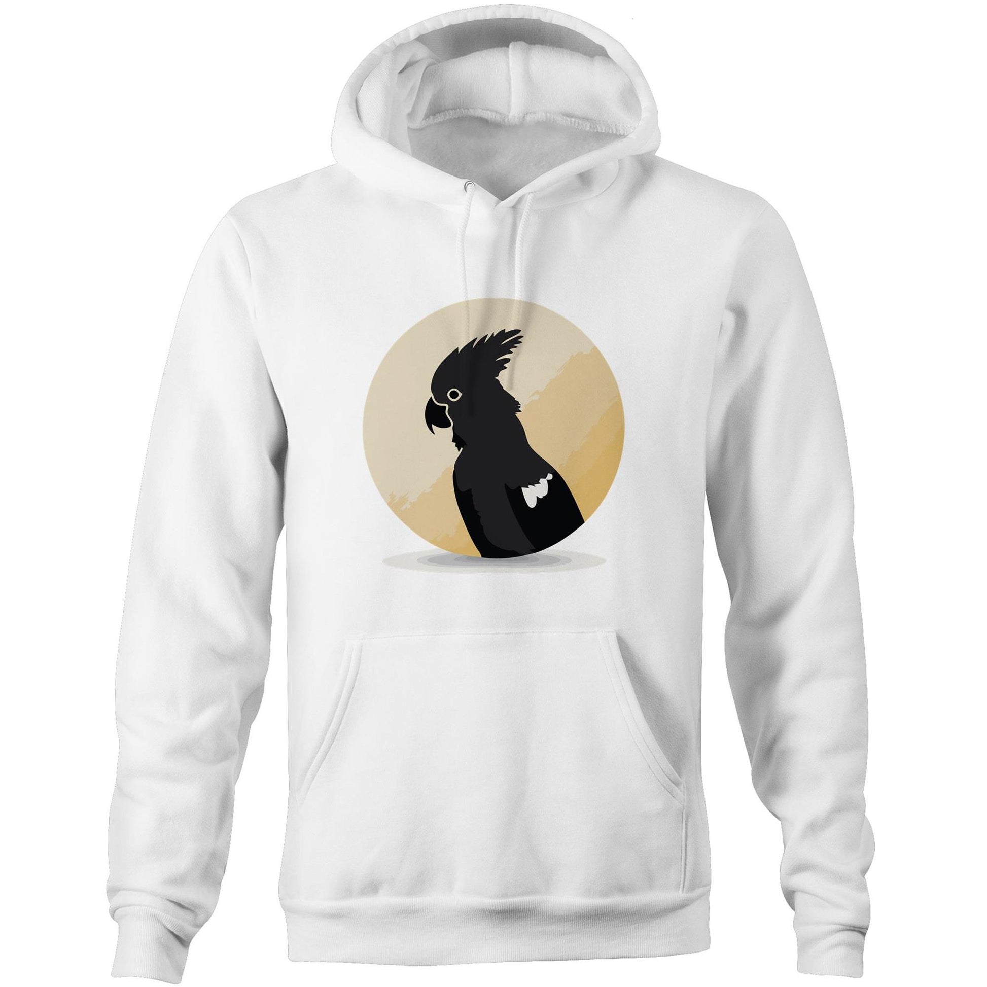 Unisex Earthfolk Hoodie - Black Cockatoo - The Crescent Moon