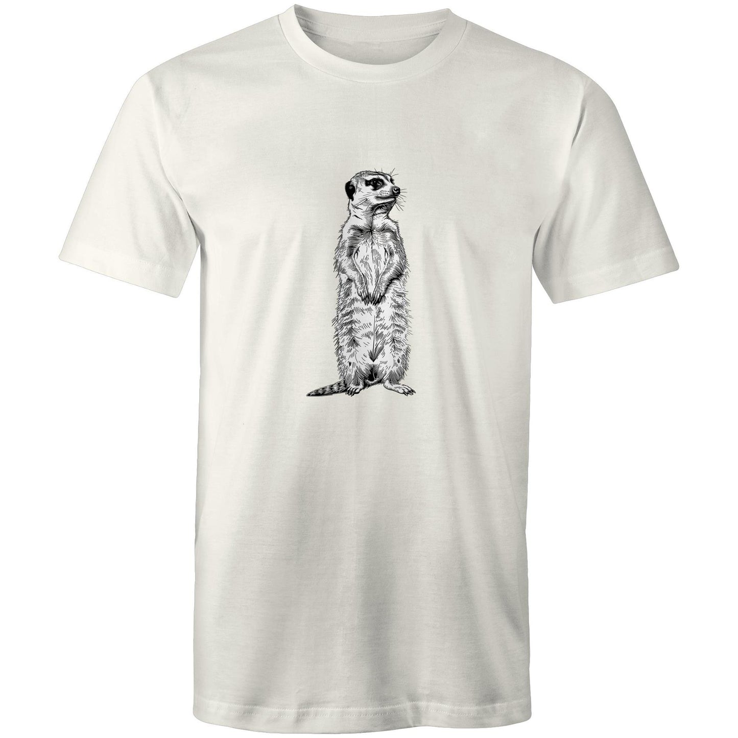 Mens Earthfolk T shirt - Meerkat - The Crescent Moon