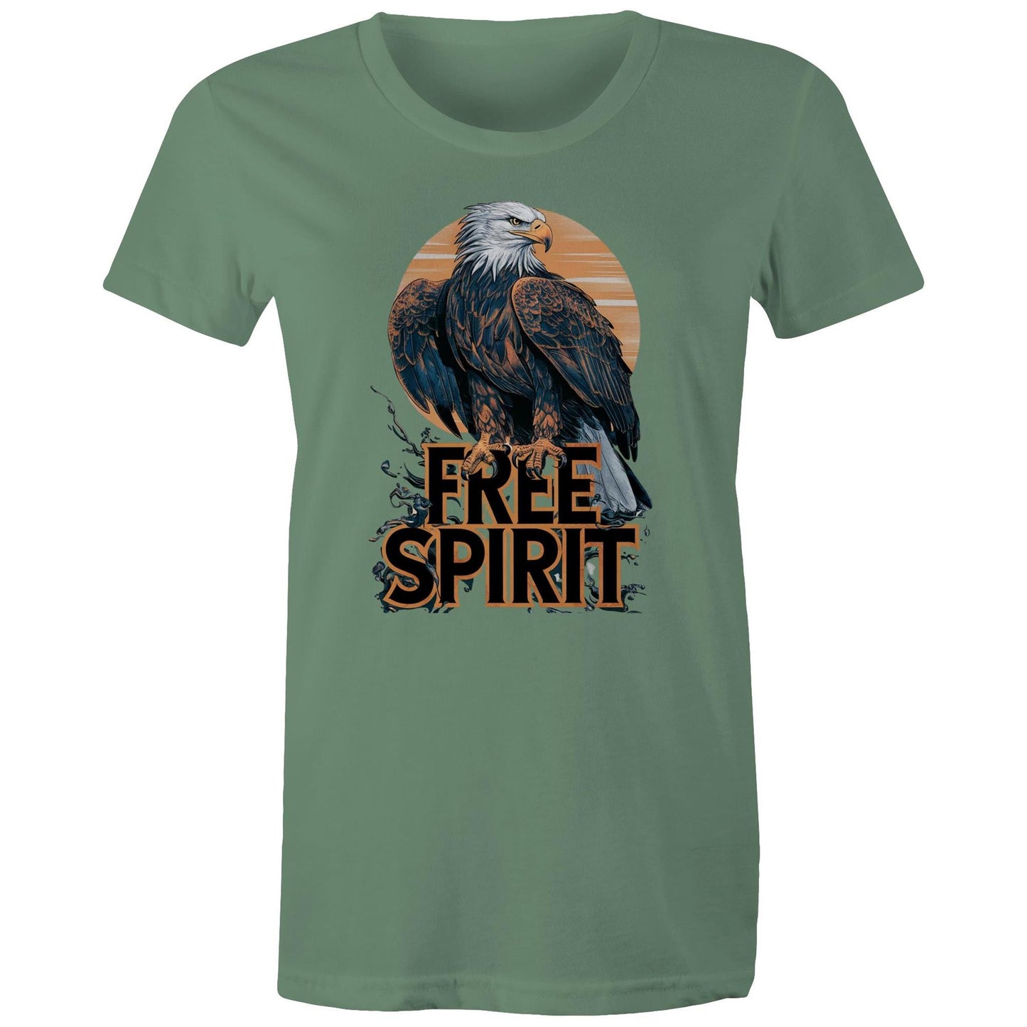 Womens Earthfolk T shirt - Free Spirit - The Crescent Moon