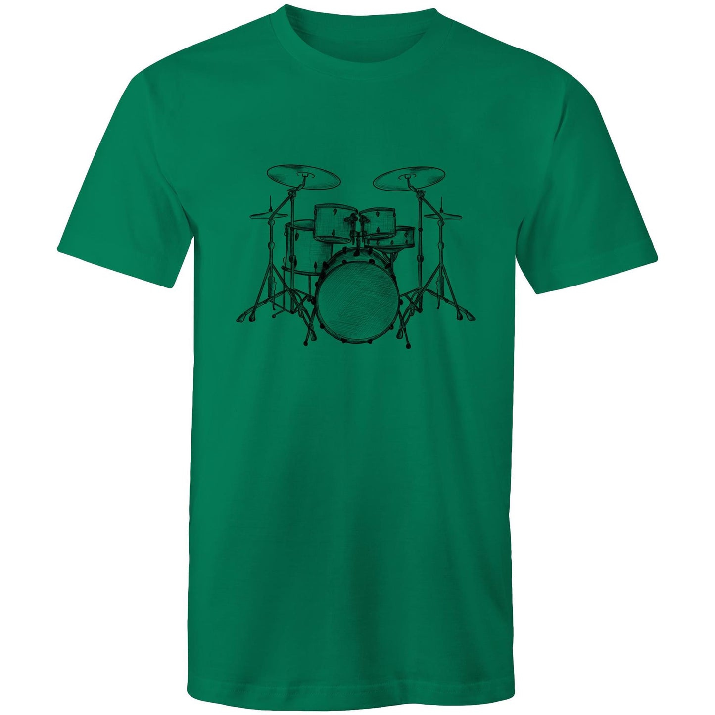 Men's Earthfolk T shirt - Vintage Drum Kit - The Crescent Moon