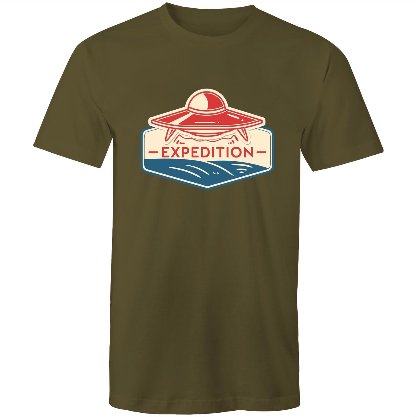 Men's Earthfolk T shirt - Alien Expedition - The Crescent Moon