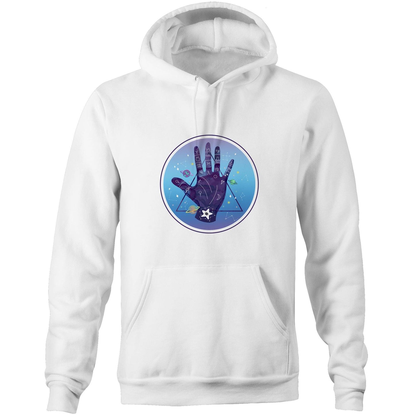 Unisex earthfolk Hoodie - Palmistry - The Crescent Moon
