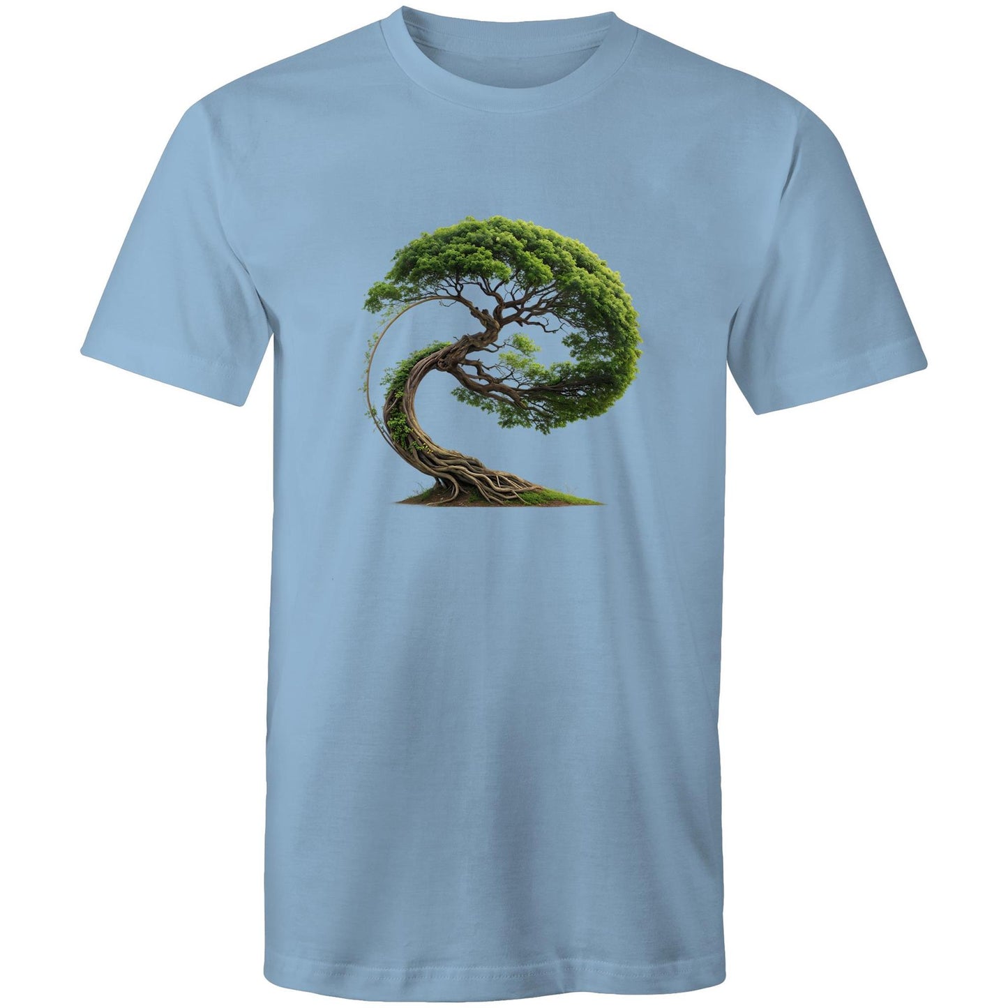 Men's Earthfolk T shirt - Swept in Motion - The Crescent Moon
