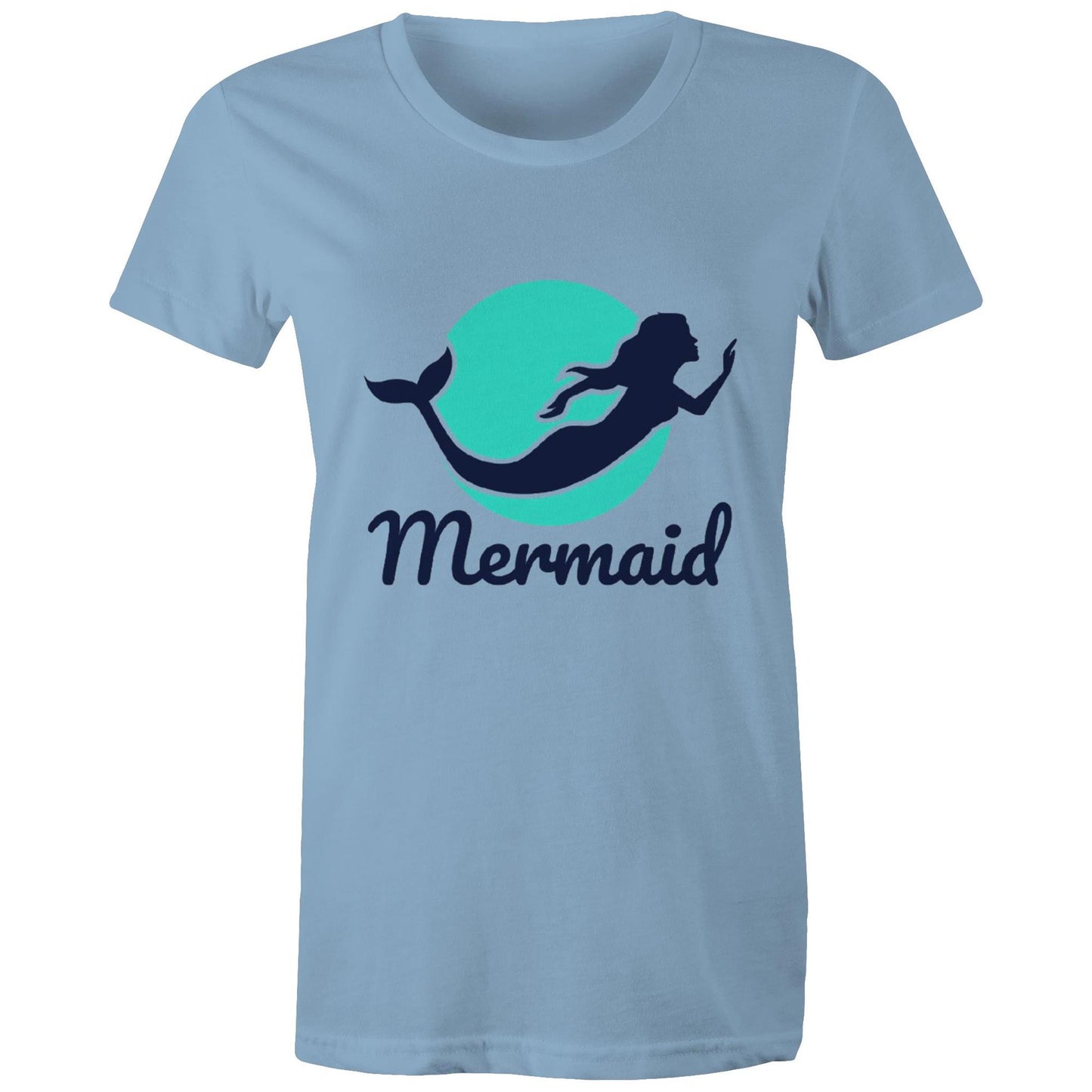 Women's Earthfolk Printed T shirt - Mermaid - The Crescent Moon
