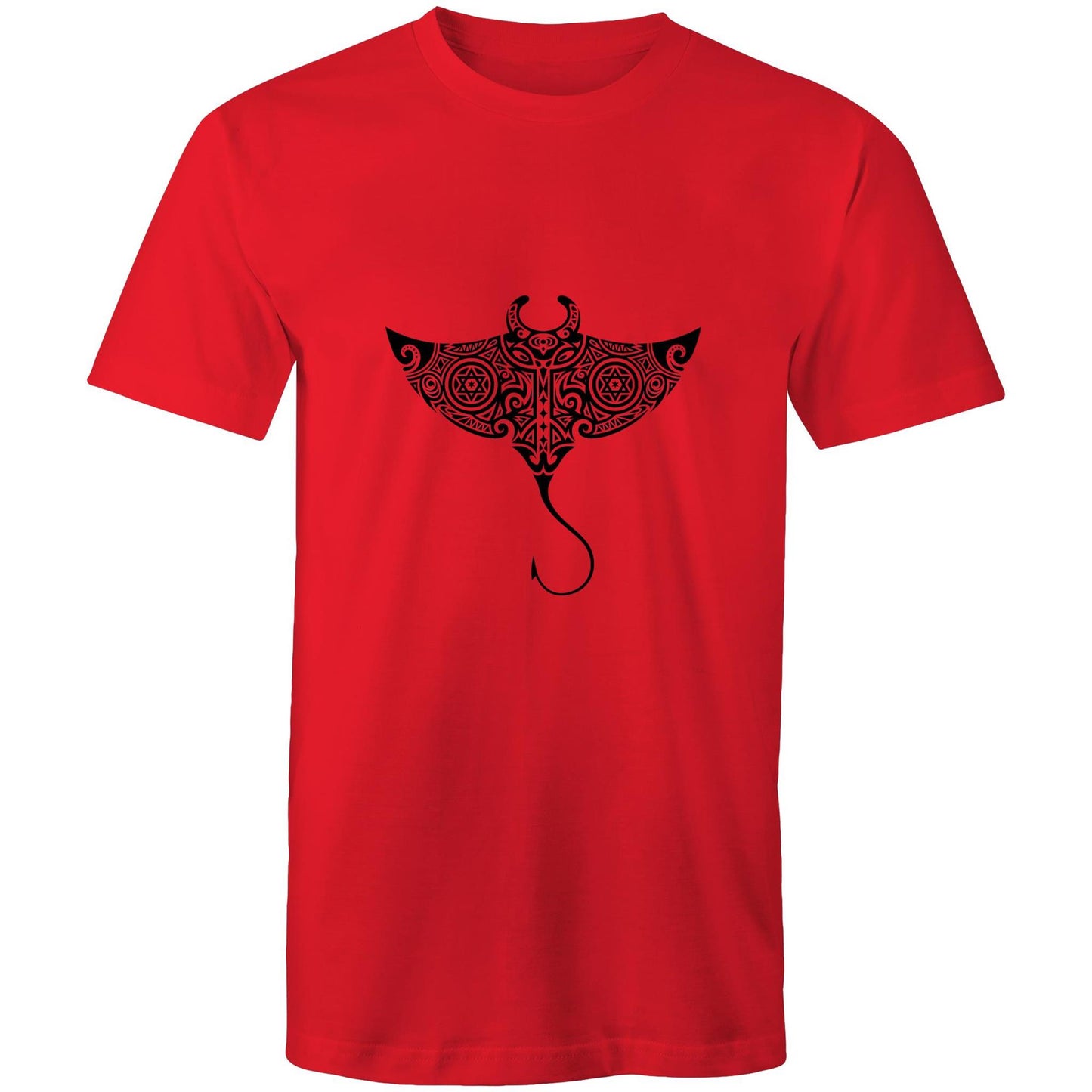 Men's Earthfolk T shirt - Totem Sting Ray - The Crescent Moon