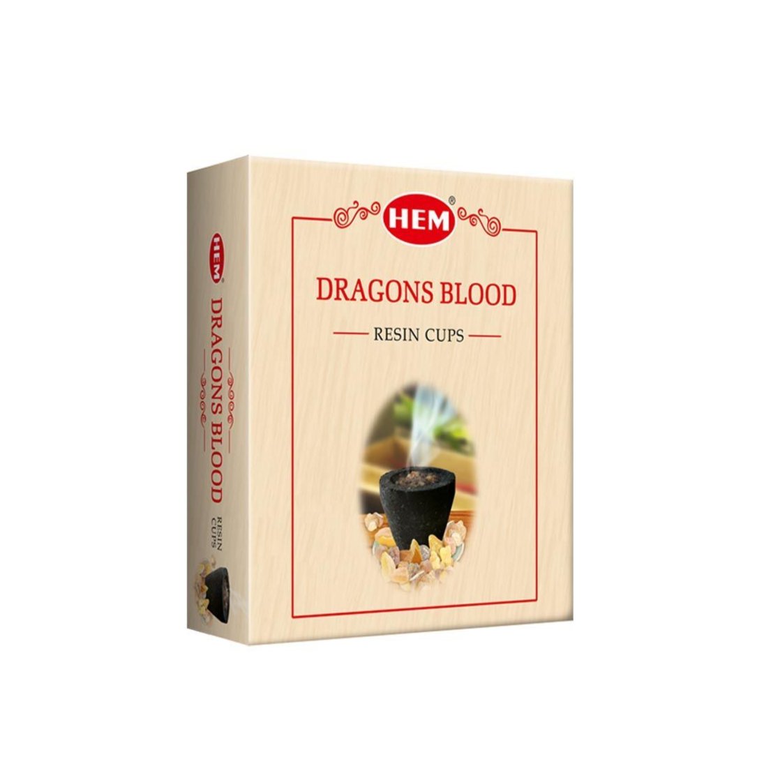 Dragons Blood Charcoal Resin Cups - The Crescent Moon