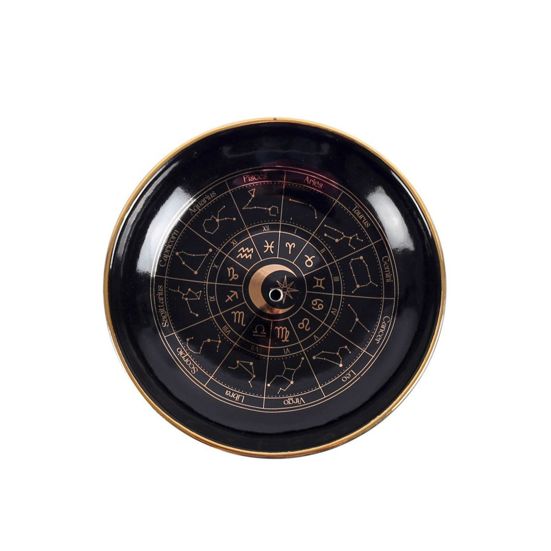 Ceramic Incense Holder - Astrology - The Crescent Moon