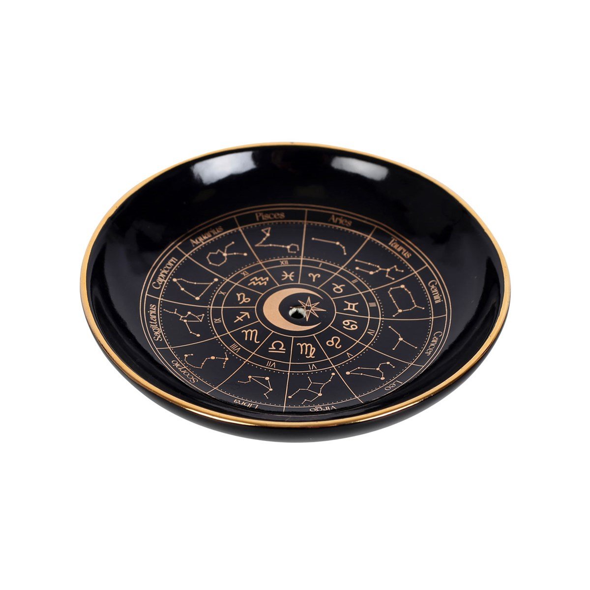 Ceramic Incense Holder - Astrology - The Crescent Moon