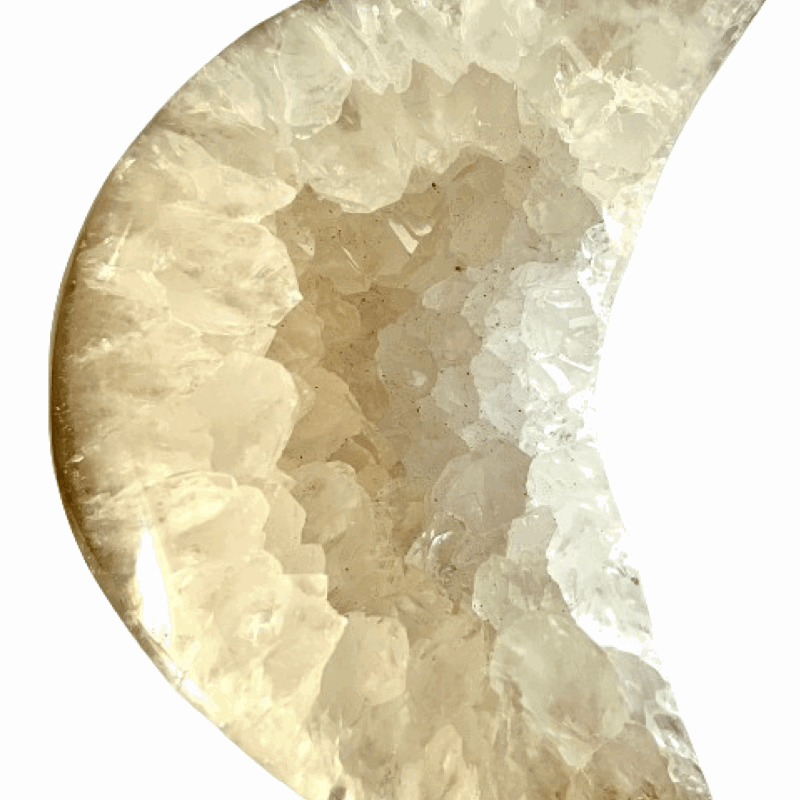 Agate Crystal Crescent Moon Geode - The Crescent Moon