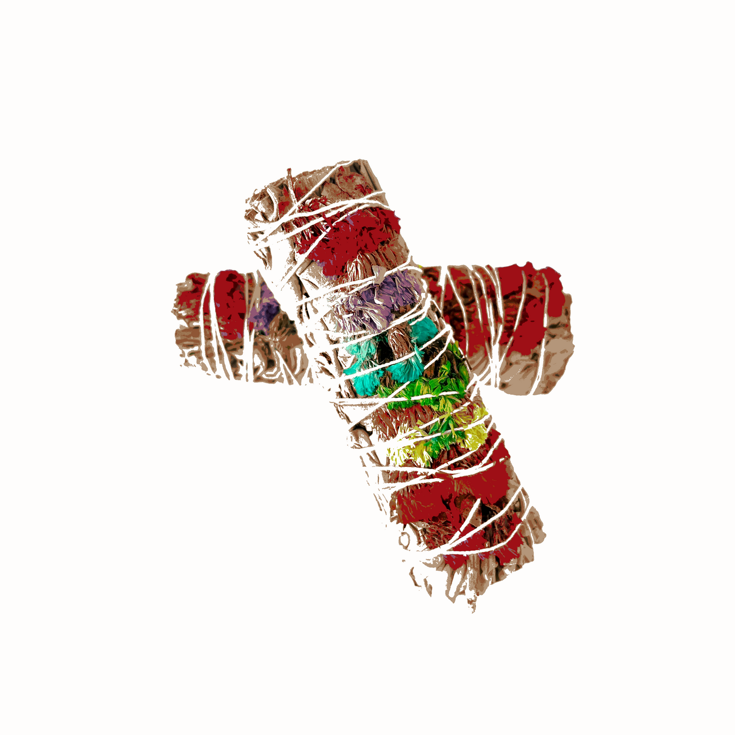 Chakra White Sage Smudge Stick - The Crescent Moon