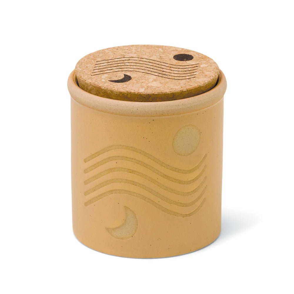 Boho Ceramic Candle - Orange Zest and Bergamot - The Crescent Moon