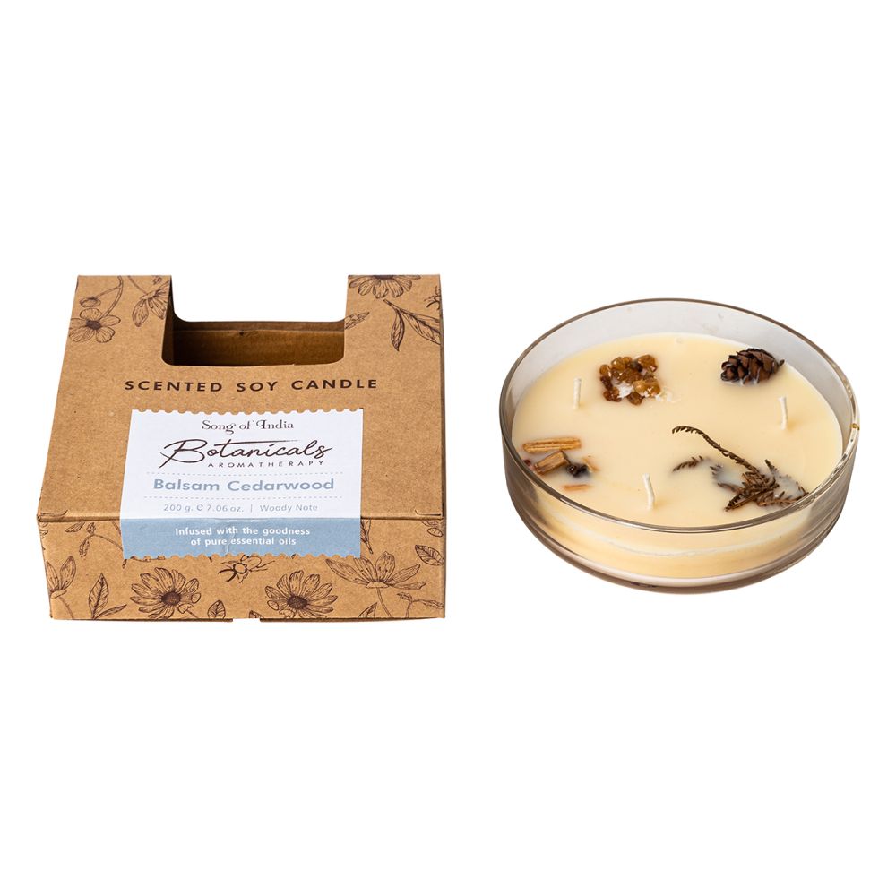 Botanicals Soy Candle - Balsam Cedarwood - The Crescent Moon
