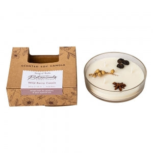 Botanicals Soy Candle - Wild Berry Cassis - The Crescent Moon