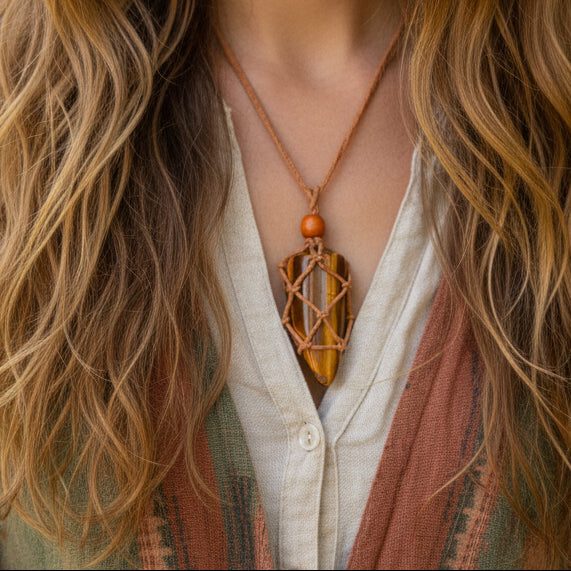 Tigers Eye Crystal necklace