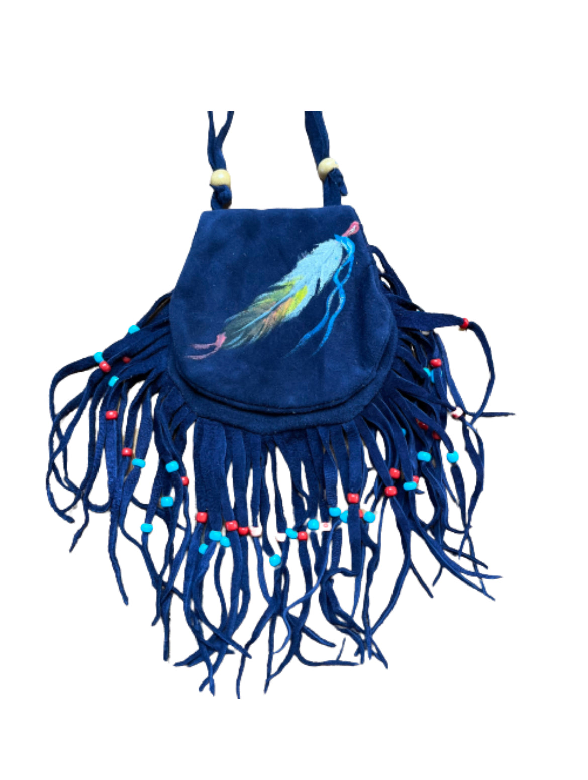Medicine Crystal Pouch Navy Blue - The Crescent Moon
