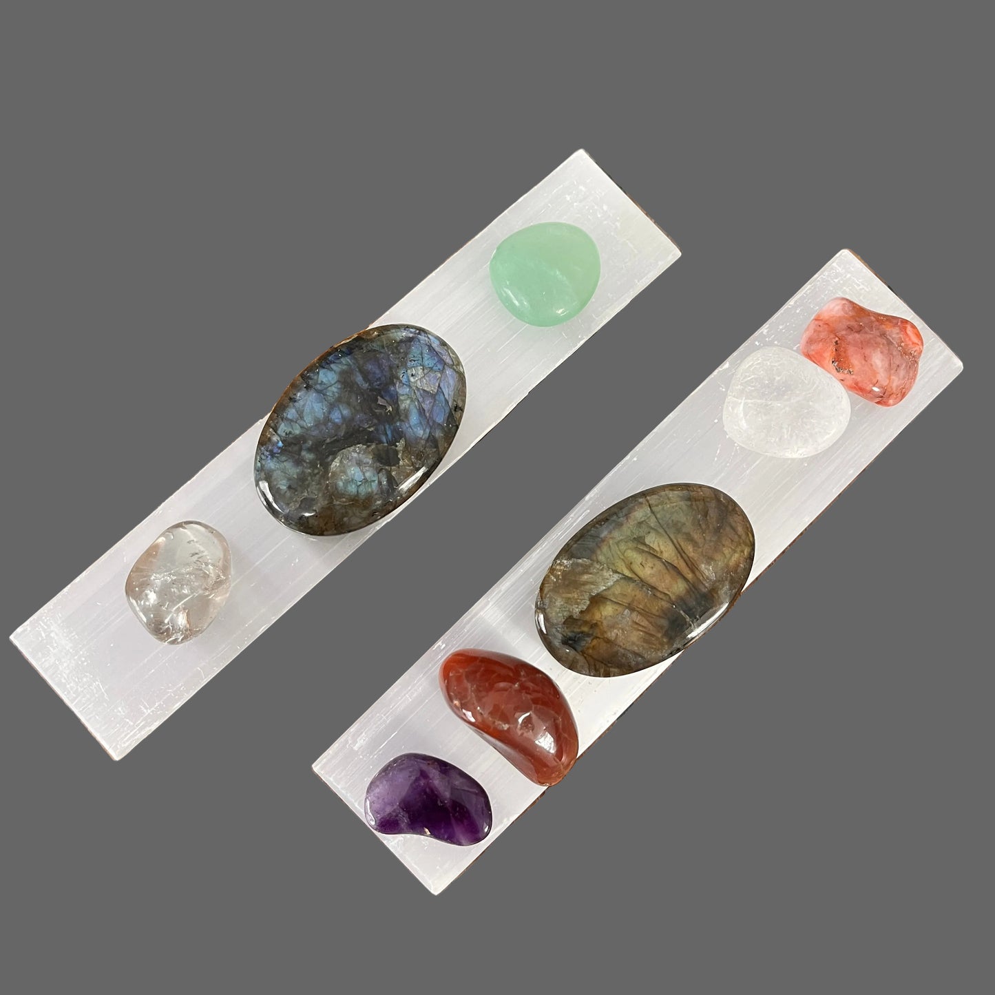 Selenite Crystal Wand Polished Face 15cm