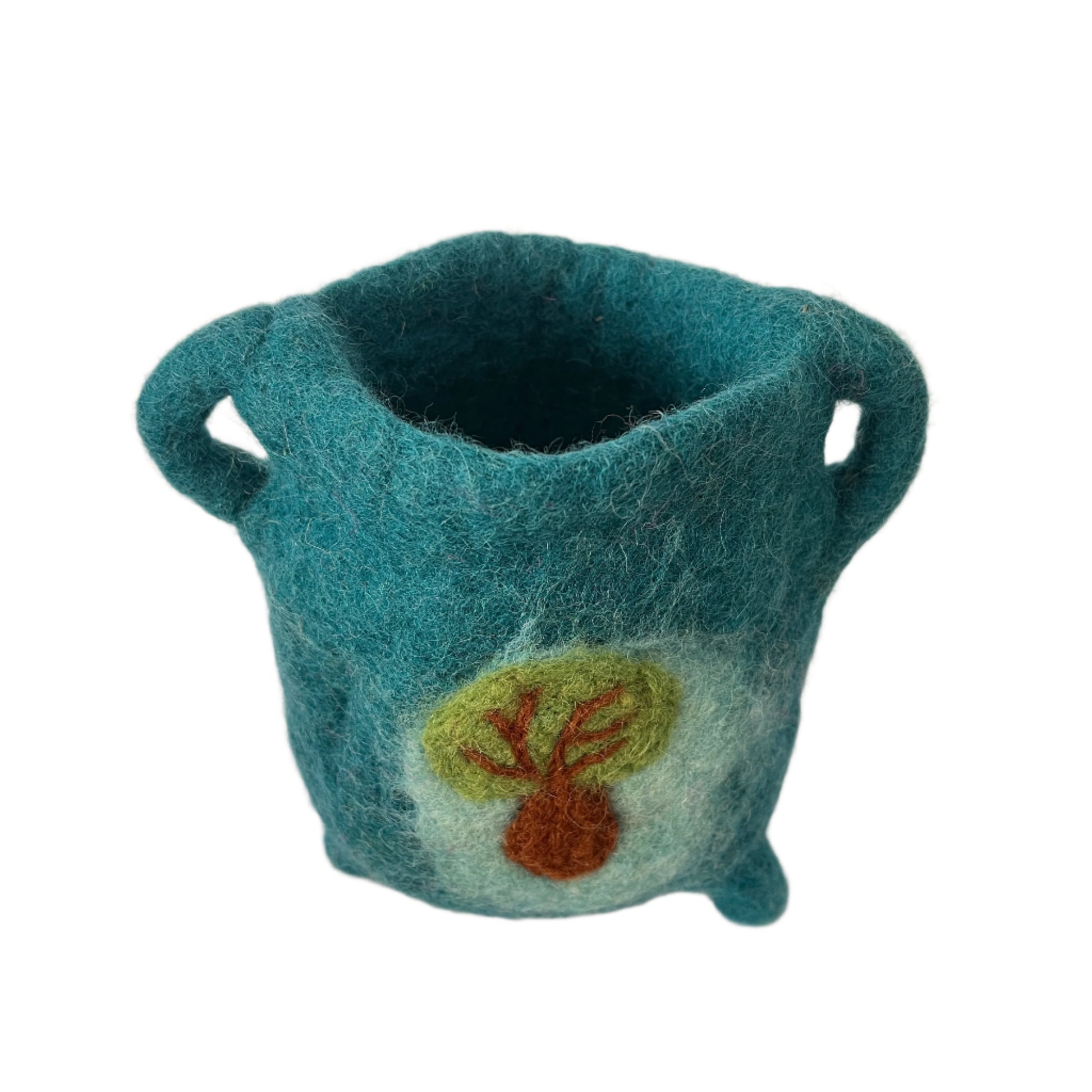 Felt Cauldron - Earth and Sky Blue - The Crescent Moon