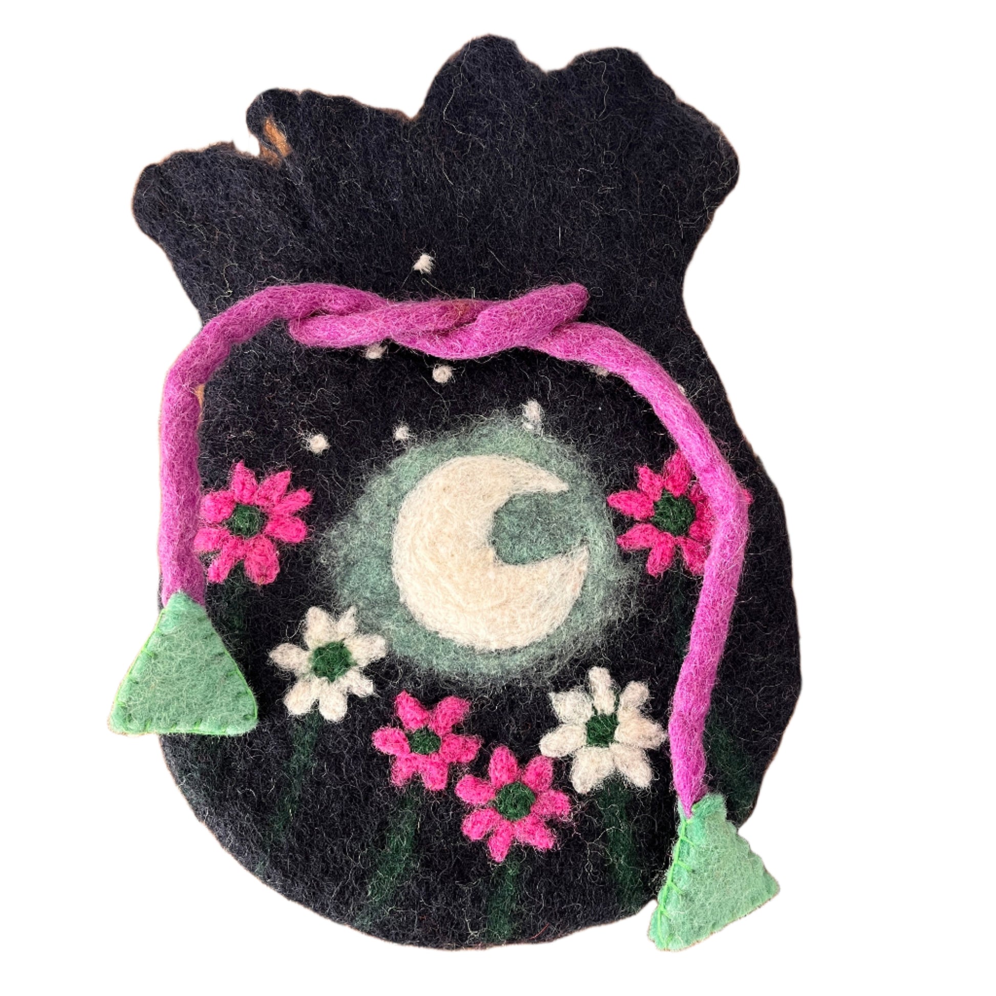 Felt Magic Potion Pouch - Lunar Moon - The Crescent Moon