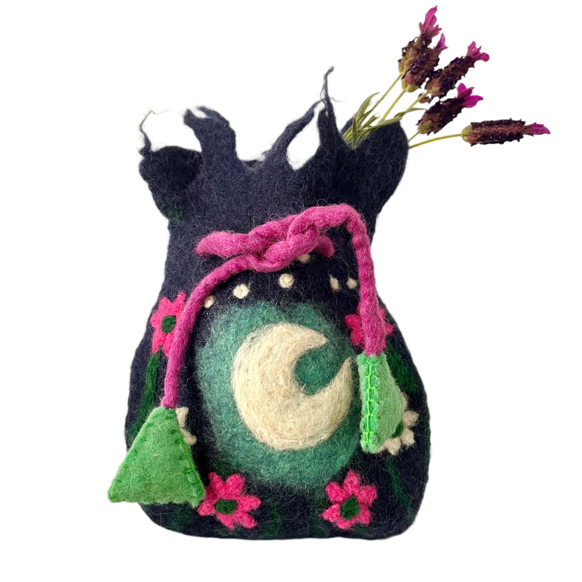Felt Magic Potion Pouch - Lunar Moon - The Crescent Moon