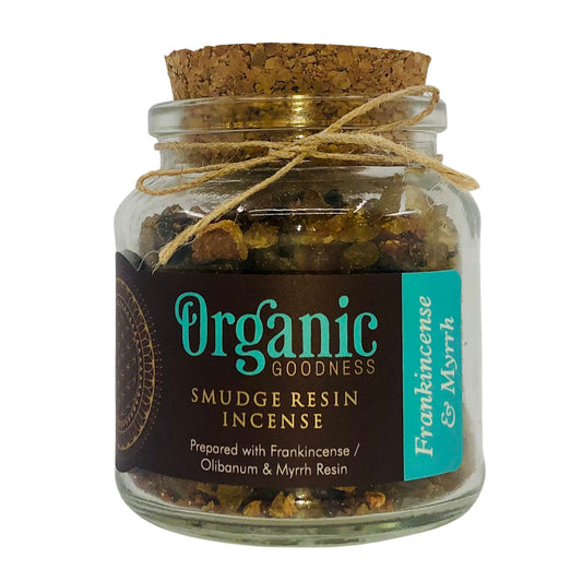 Frankincense and Myrrh Smudging Resin Incense - The Crescent Moon