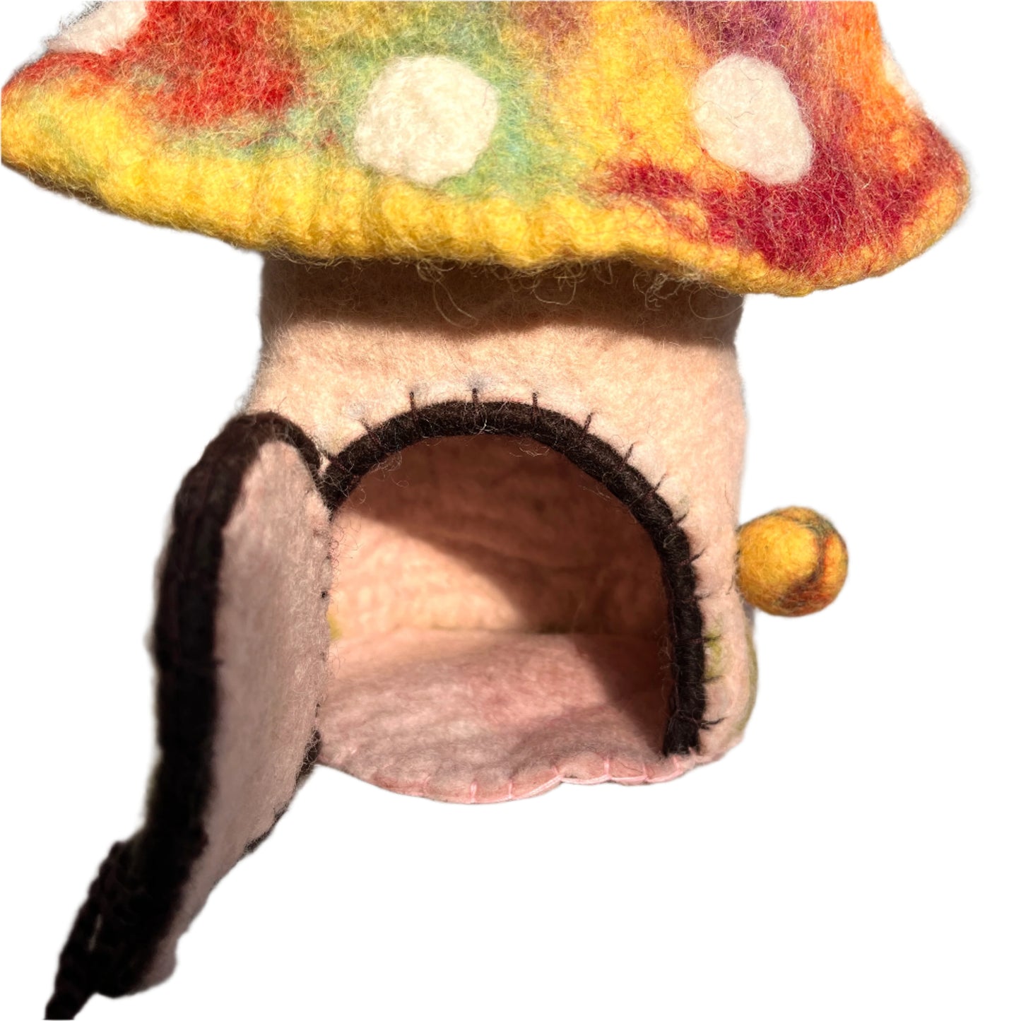 felt fairy house