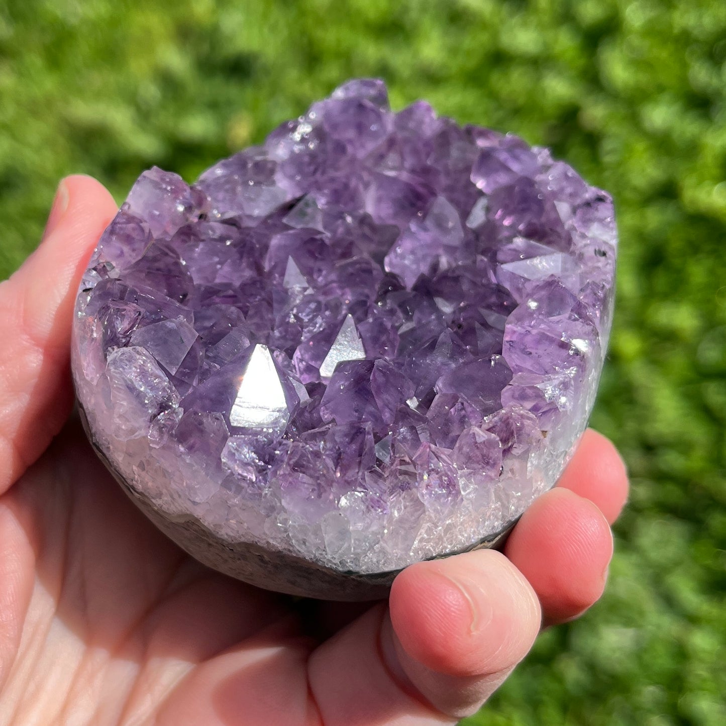 Amethyst Crystal Geode on Stand | Natural Healing for your Home - The Crescent Moon