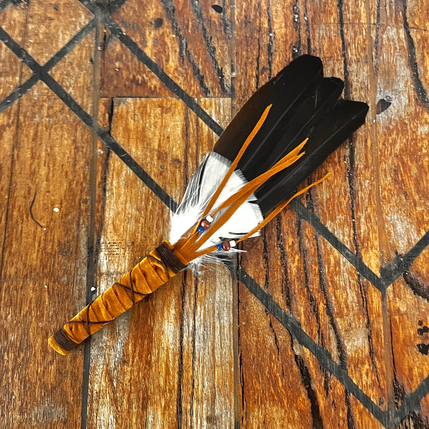Smudging Feather Wand Medium - The Crescent Moon