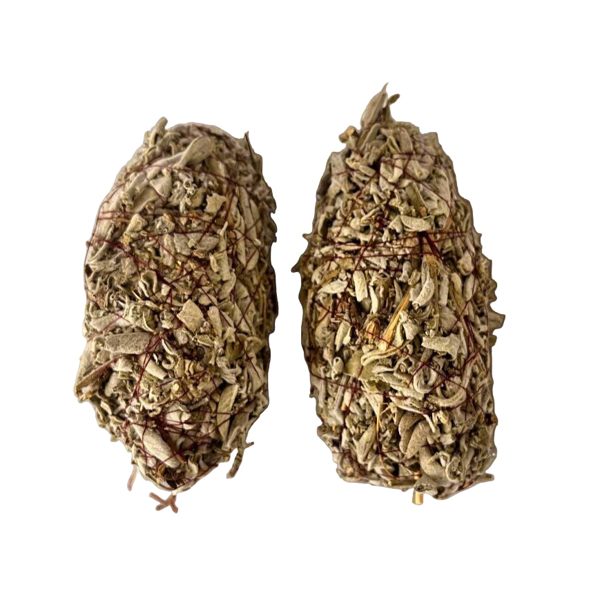 Australian Organic White Sage and Frankincense Smudge Stick - The Crescent Moon