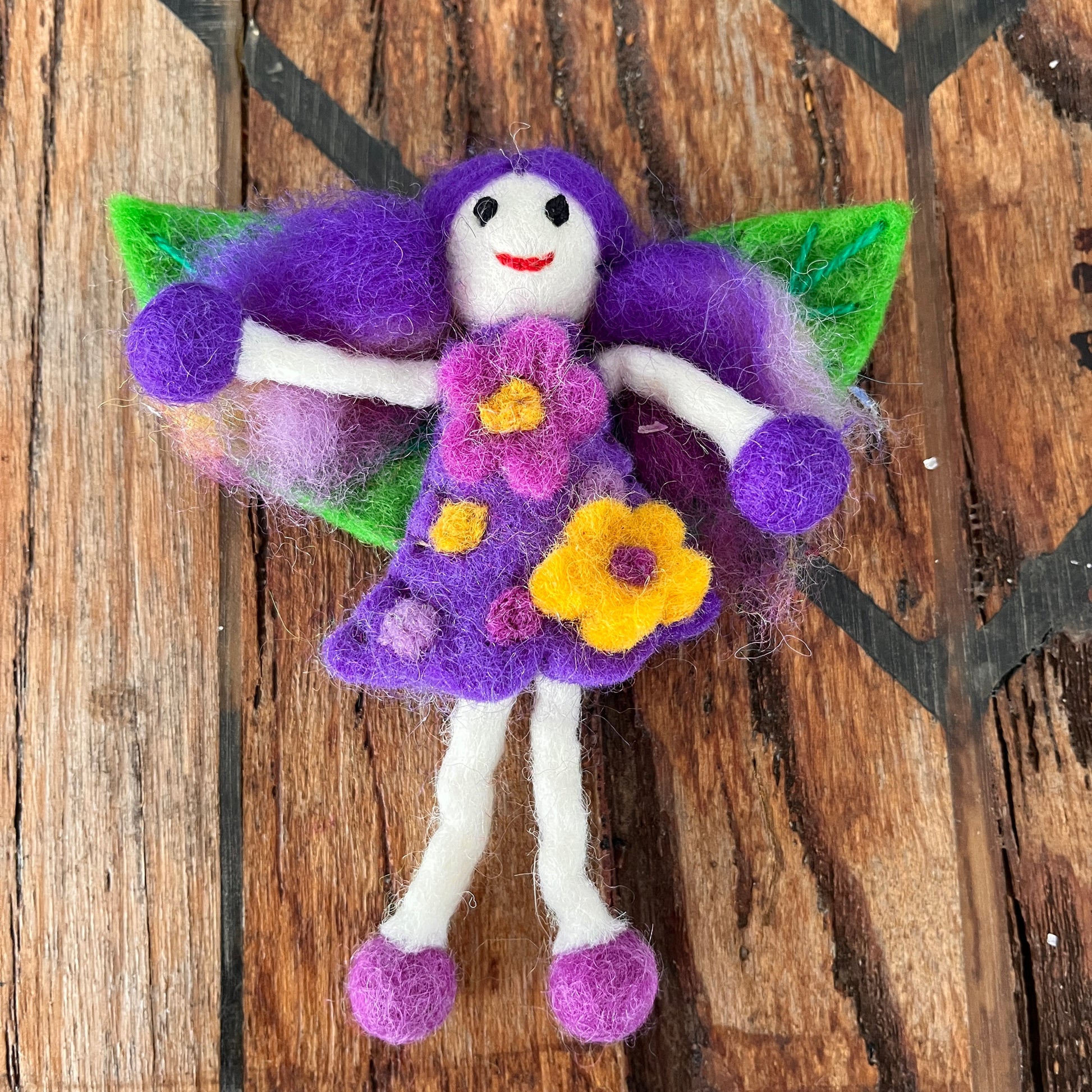 Felt Fairy - Purple Amethyst Fairy - The Crescent Moon