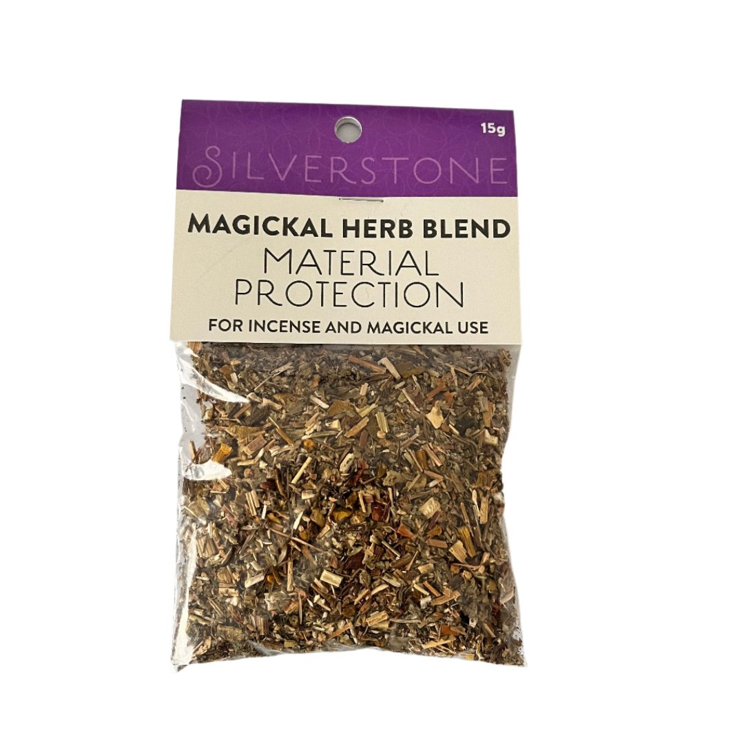 Magickal Sacred Herb Blend - Material Protection - The Crescent Moon