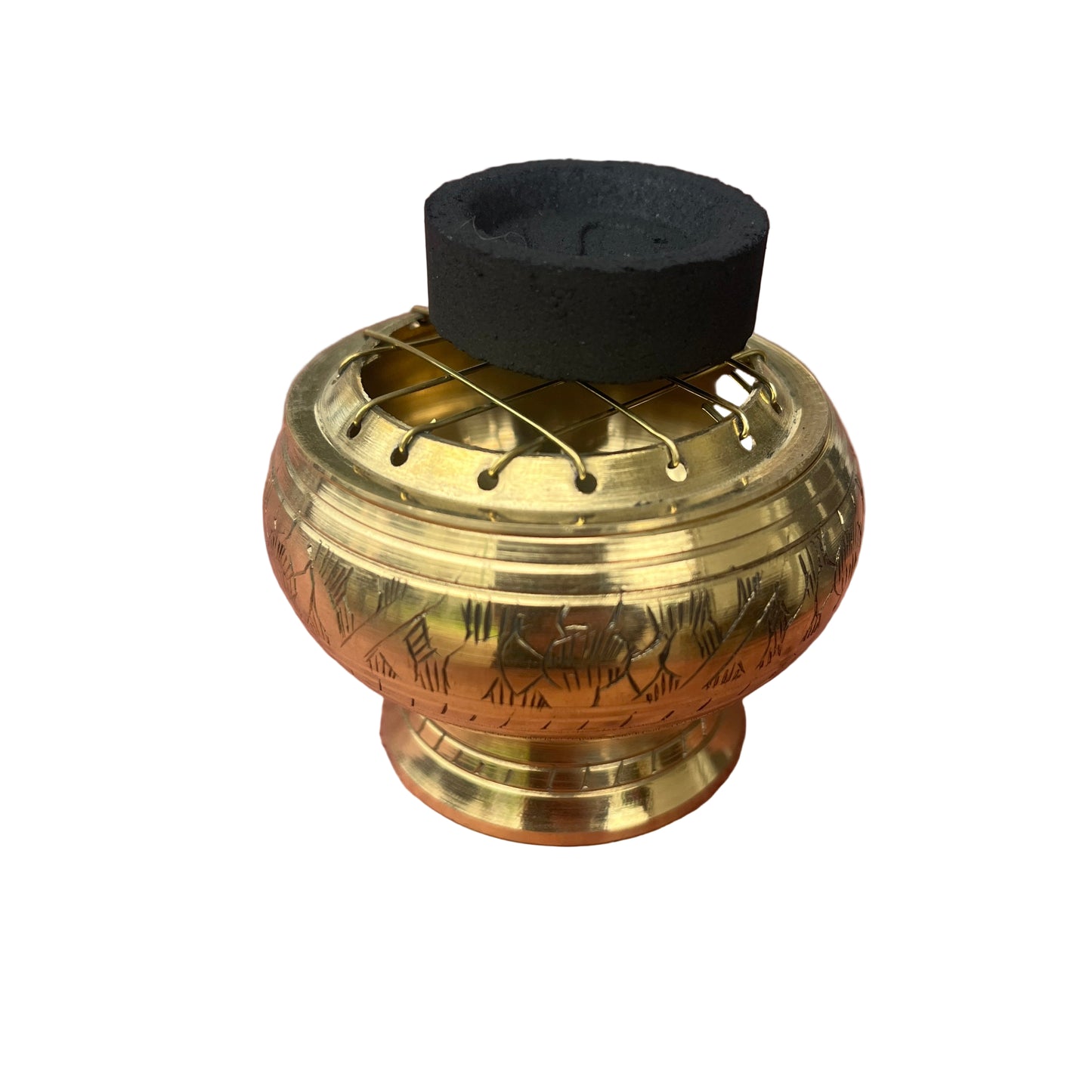 Brass Charcoal Burner 5x4cm