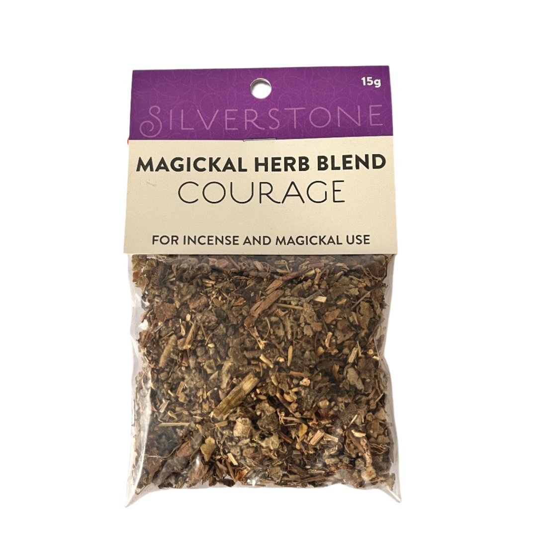 Magickal Sacred Herb Blend - Courage - The Crescent Moon