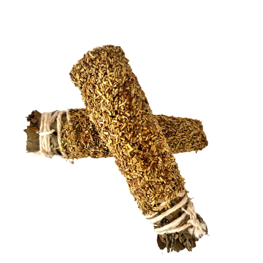 Rosemary Smudge Stick with Eucalyptus and Bay Leaf - The Crescent Moon